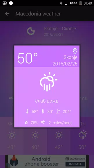 Macedonia Weather屏幕截圖3