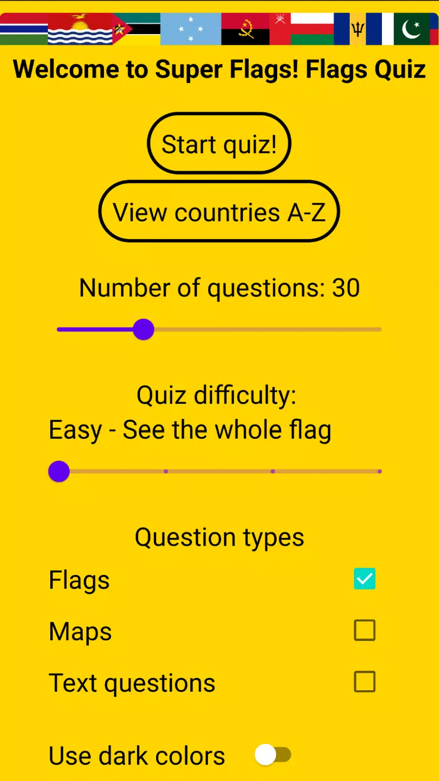 Super Flags! Flag Quiz應用截圖第0張