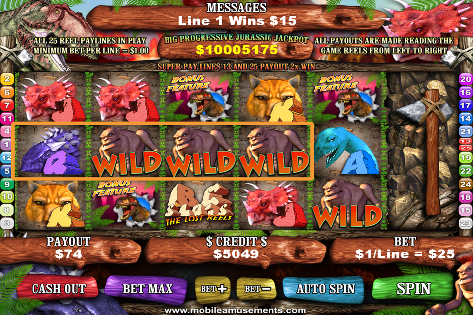 BC Monster Dinosaurs That Time Forgot Slots FREE স্ক্রিনশট 1