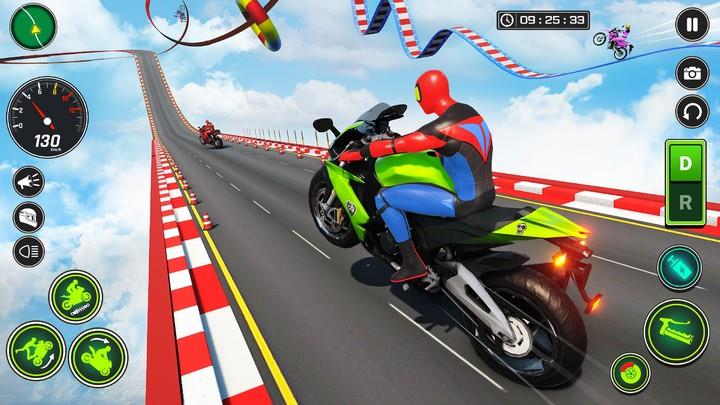 Superhero Bike Stunt Games GT ကိုဖန်သားပြင်3