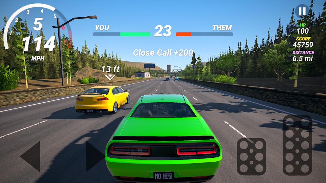 No Hesi Car Traffic Racing Mod экрана 1