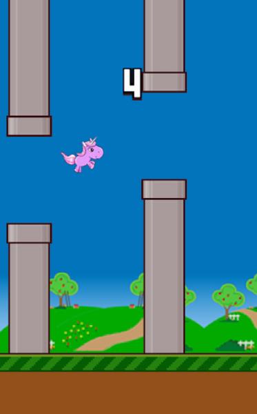 Flappy Unicorn Capture d'écran 3