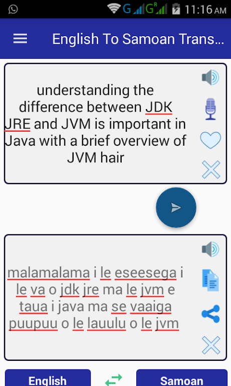 English Samoan Translator ekran görüntüsü 0