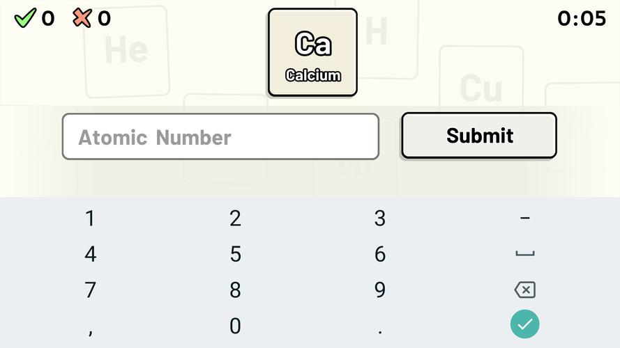 Periodic Table Quizスクリーンショット3