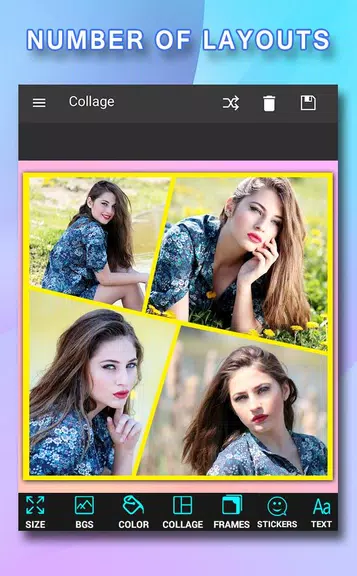Pic Frames Collage应用截图第3张