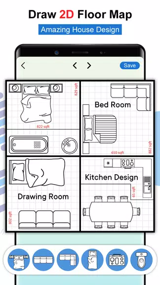 House Design Floor Plan App 3D Captura de tela 2