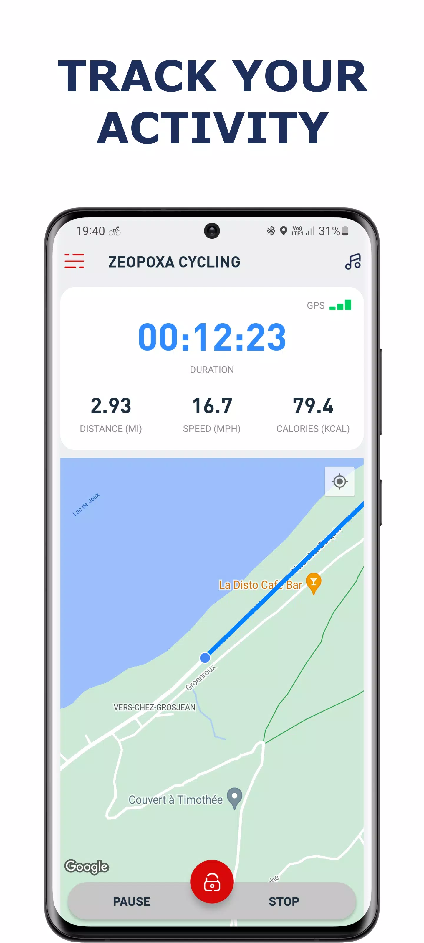 Cycling app — Bike Tracker Screenshot 0