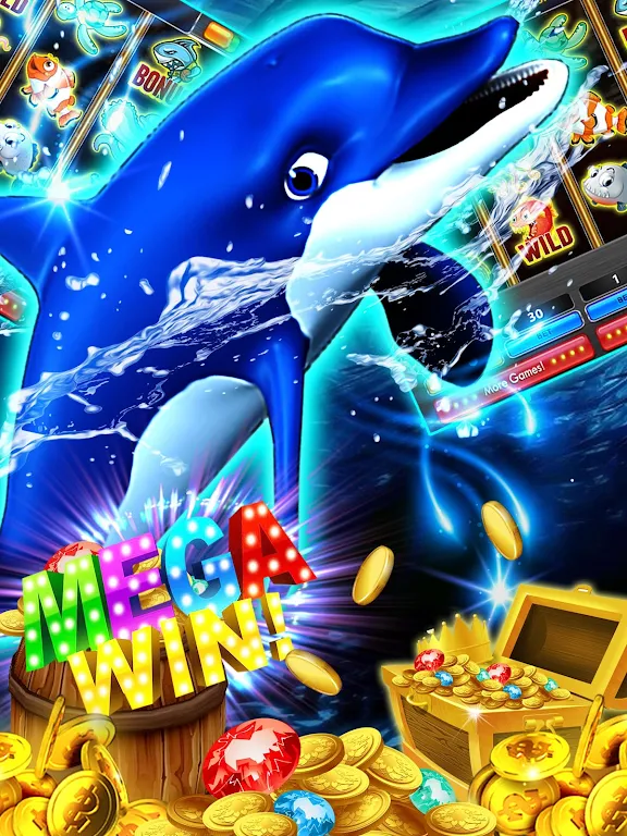 Dolphin Slots: Deluxe Pearl ကိုဖန်သားပြင်1