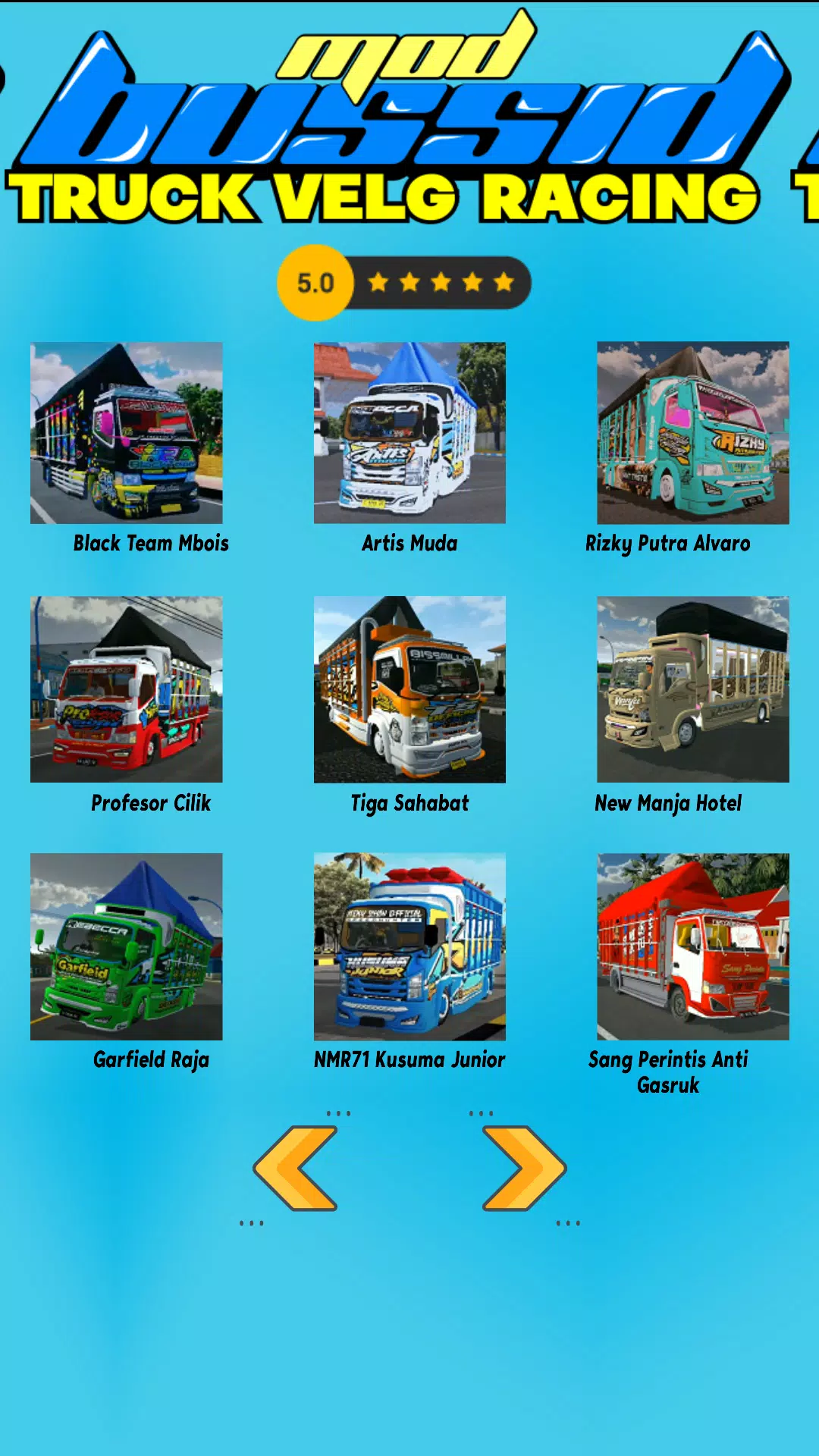 ภาพหน้าจอ Mod Bussid Truck Velg Racing 3