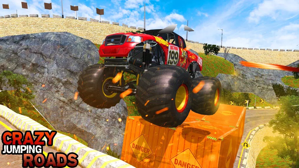 Pickup Truck Hill Climb Racing屏幕截圖1