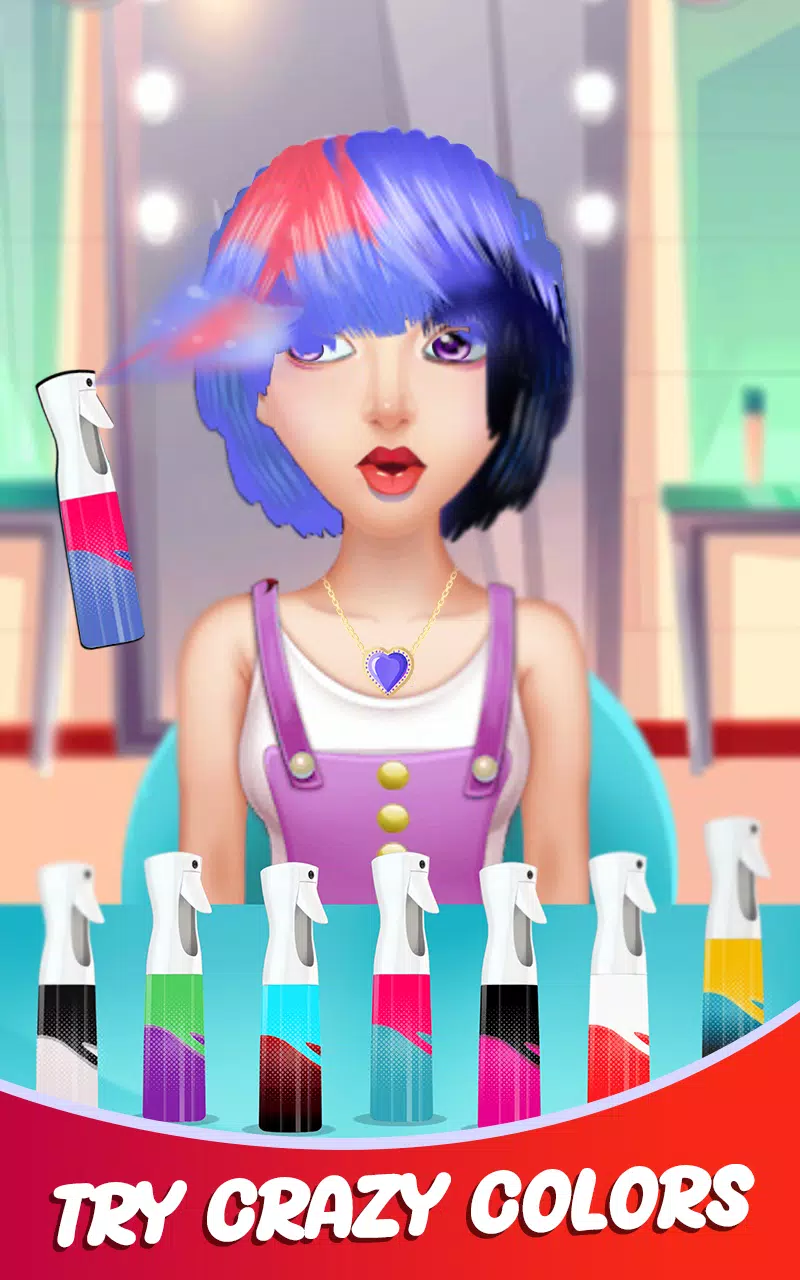 Fashion Girls Hair Salon Games экрана 0