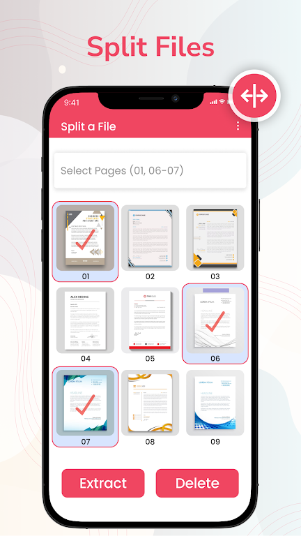 ภาพหน้าจอ Split & Merge PDF files 3