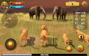 Wild Lion Simulator 3D Capture d'écran 1