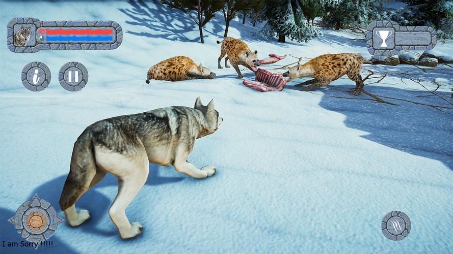 Arctic Wolf Family Simulator экрана 3