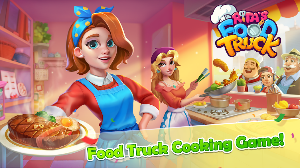 Rita’s Food Truck:Cooking Game Mod ကိုဖန်သားပြင်0