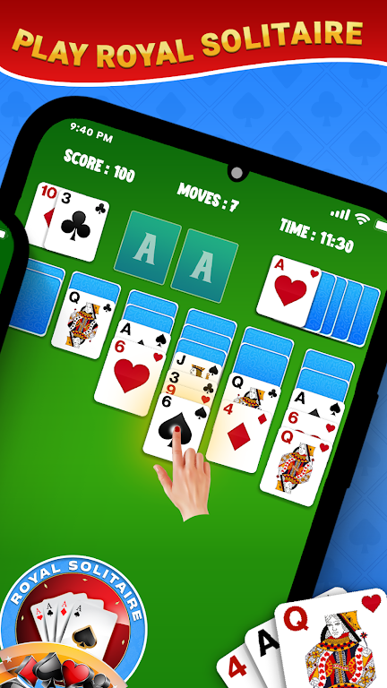 Royal Solitaire Card Game屏幕截圖1