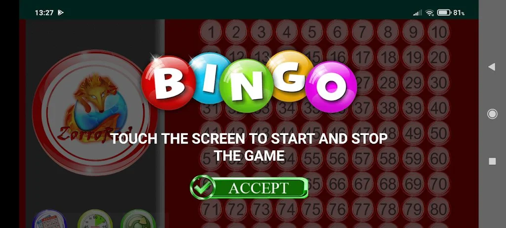 ZorroBingo Screenshot 0