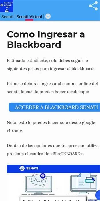 Senati Blackboard屏幕截圖1