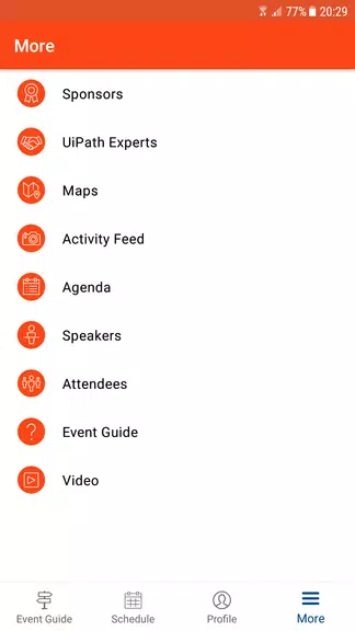 Screenshot UiPath Events 2