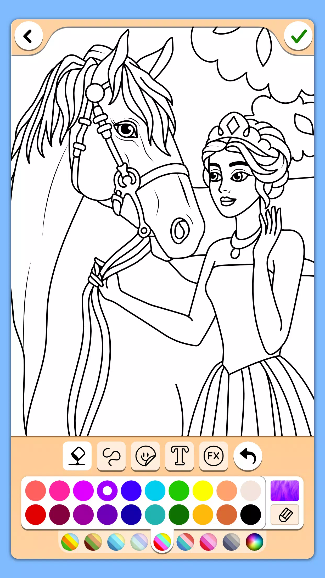 Princess Coloring Game screenshot 3