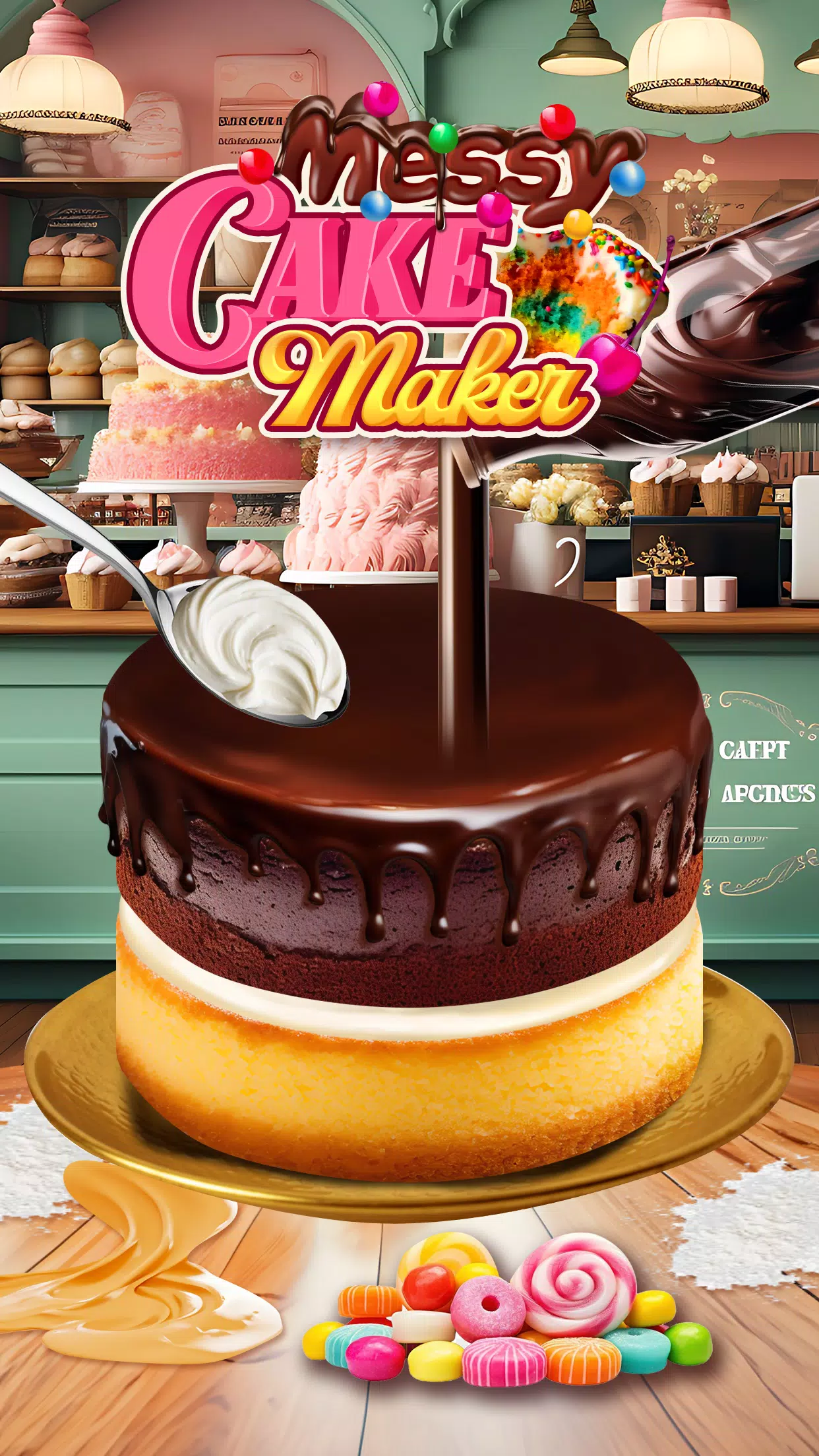 Messy Cake Maker captura de pantalla 1