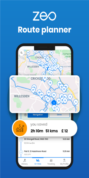 Zeo Fast Multi Stop Route Plan экрана 0