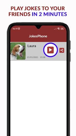 Jokesphone-Blague Téléphonique Capture d'écran 1