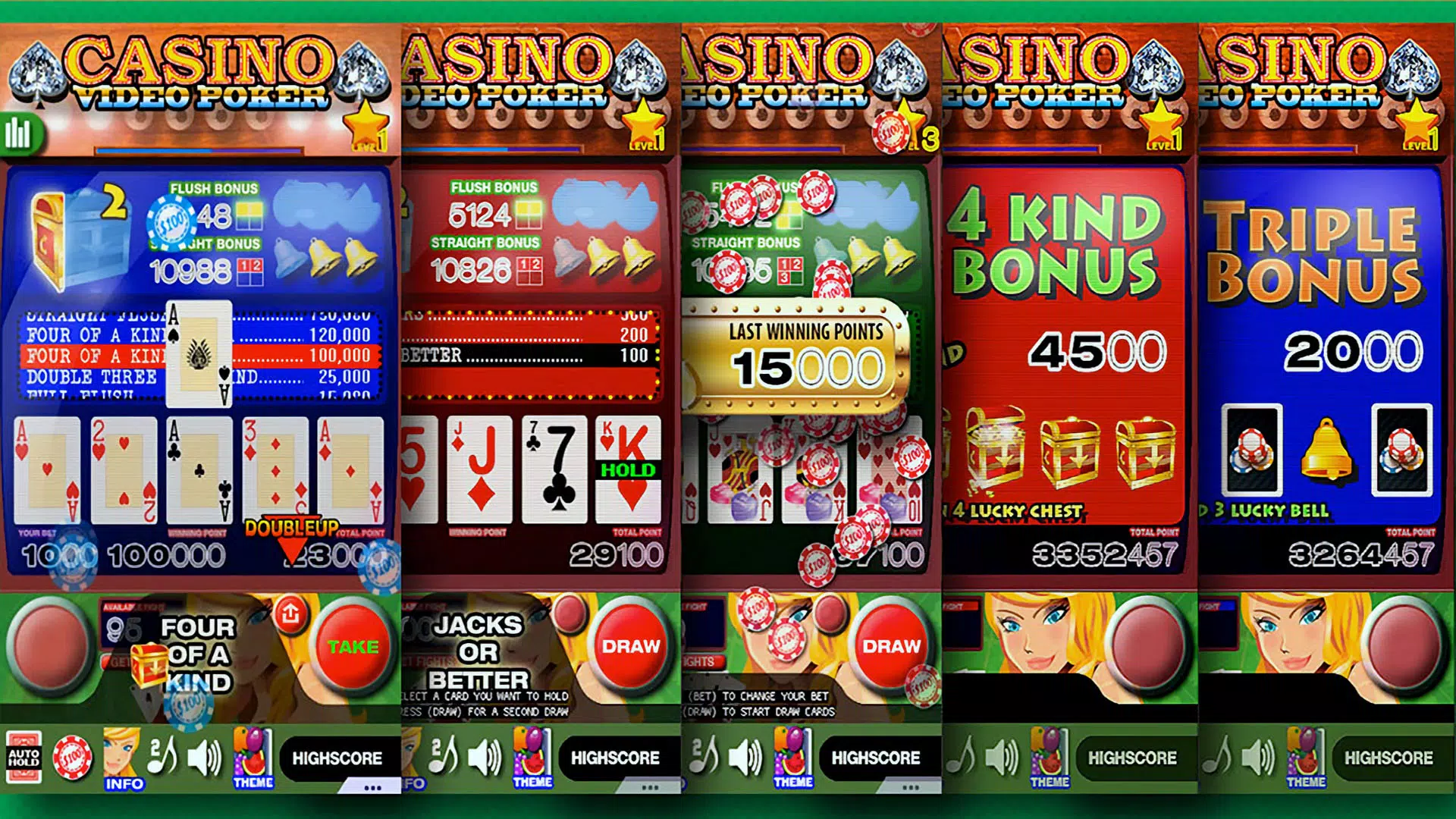 Casino Video Poker屏幕截圖3