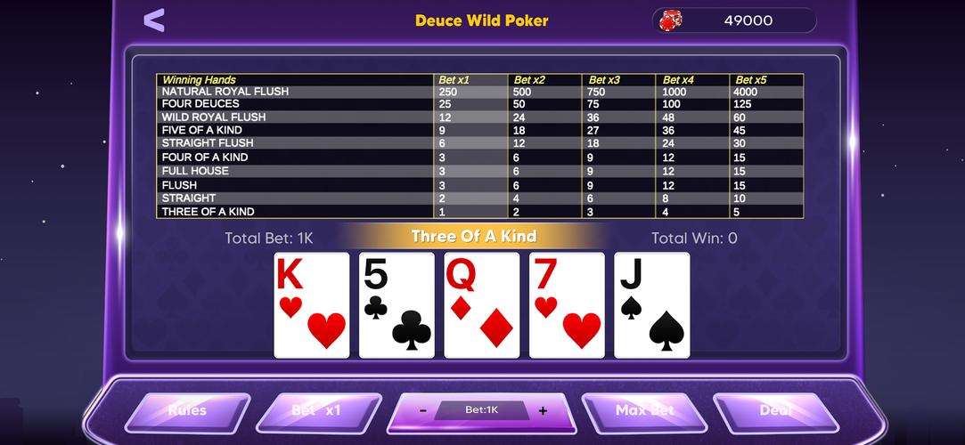 Screenshot Video Poker Plus 2