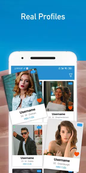 Screenshot Positive Match: Herpes Dating 1
