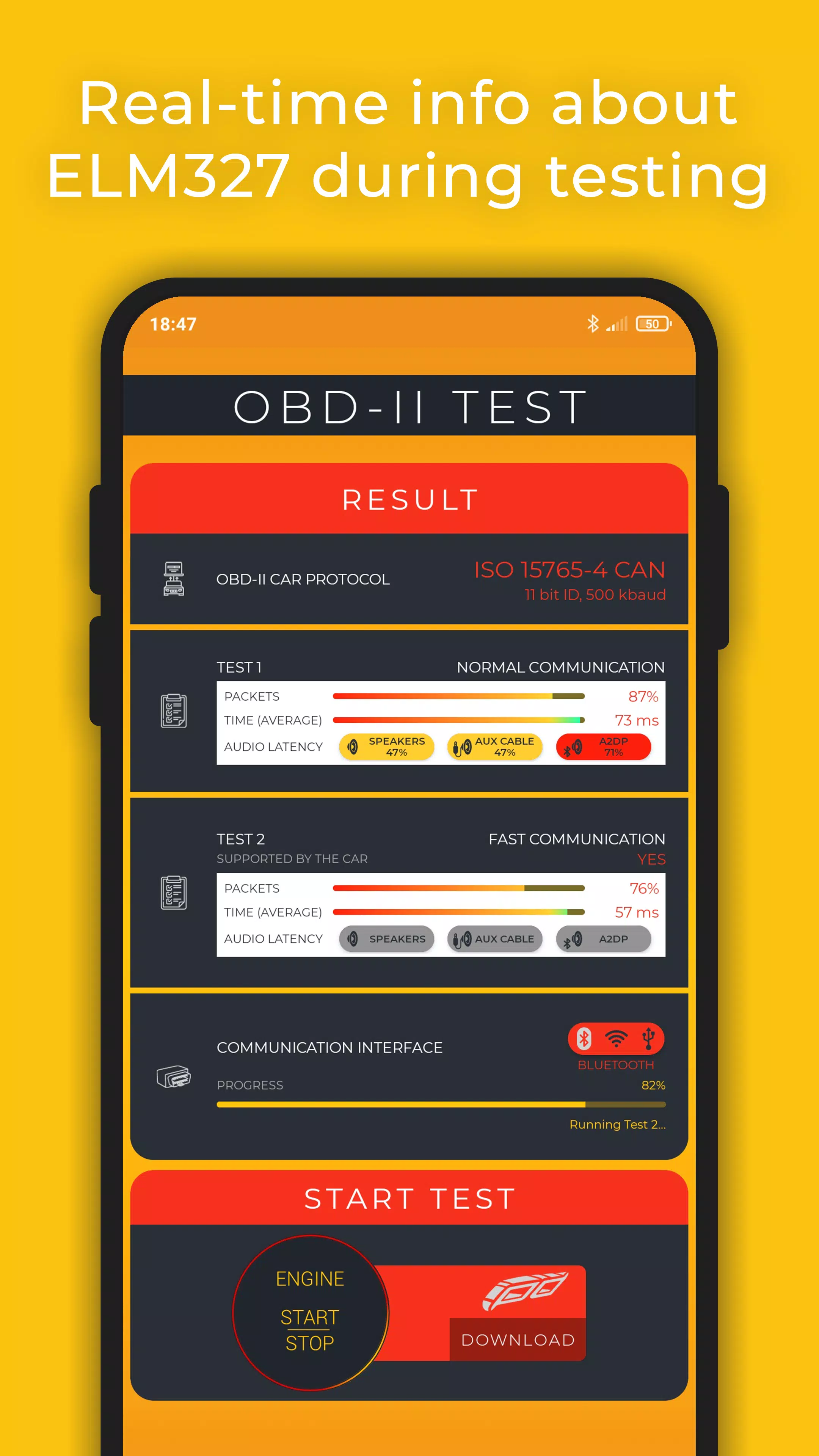 OBD2 Test स्क्रीनशॉट 3