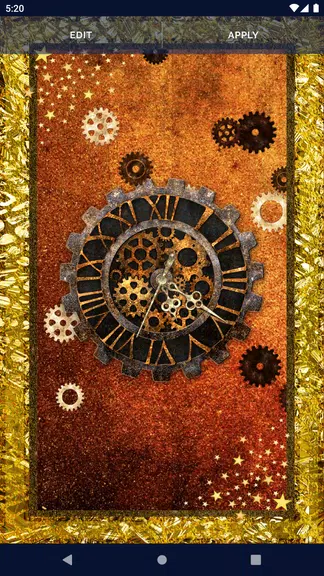 Steampunk Clock Wallpaper屏幕截圖2