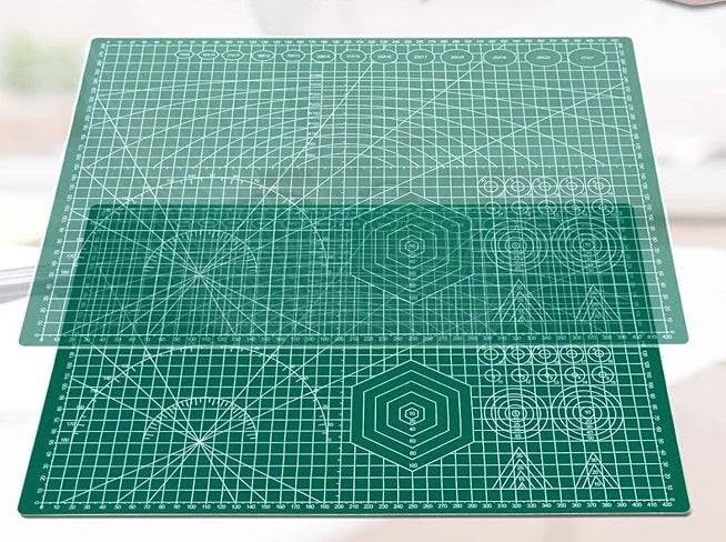 Anezus 12inch x 18inch Cutting Mat Double Side Sided 5-plate Craft Board