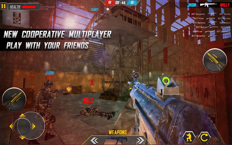 Cover Multiplayer Gun Games 3D ảnh chụp màn hình 1