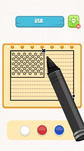 Flag Painting Puzzle экрана 1