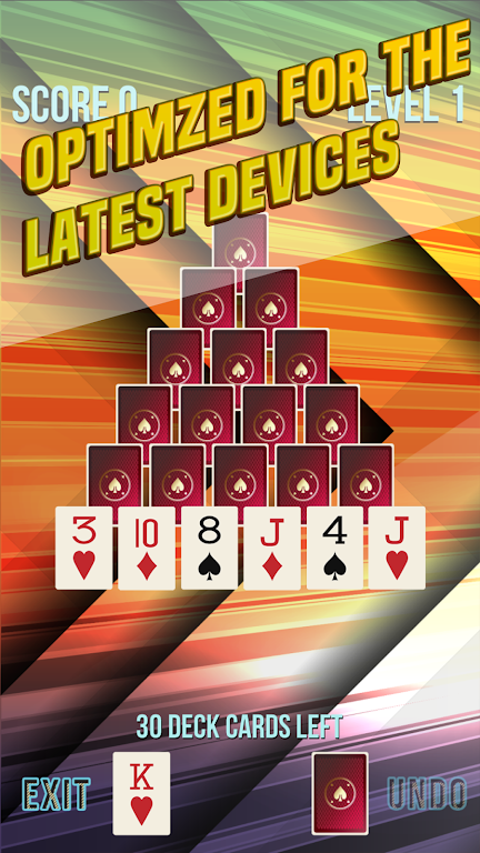 Pyramid Solitaire Supreme屏幕截圖0