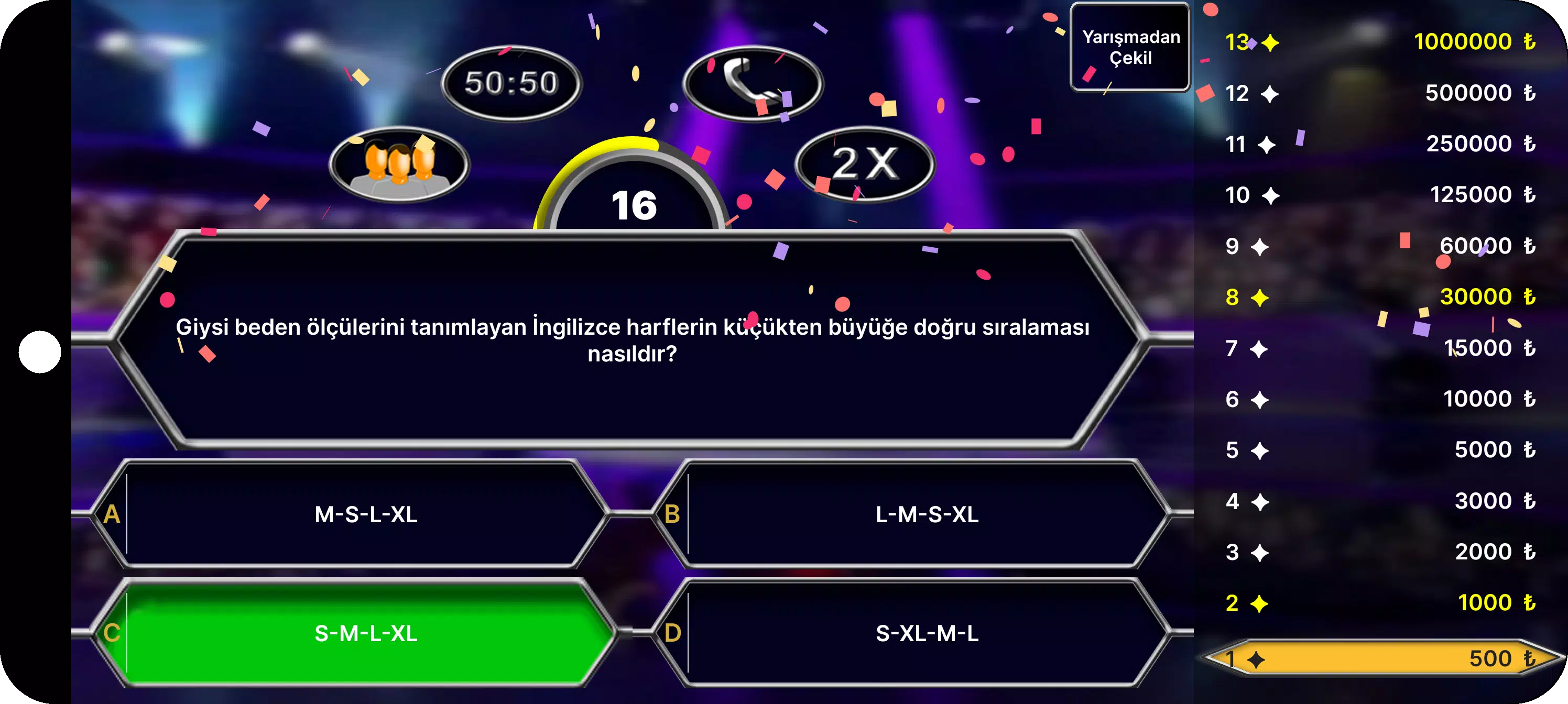 Milyoner Bilgi Yarışması Ekran Görüntüsü 2