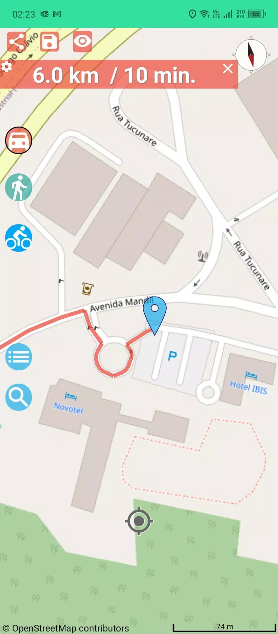 ภาพหน้าจอ USA GPS Maps & My Navigation 2