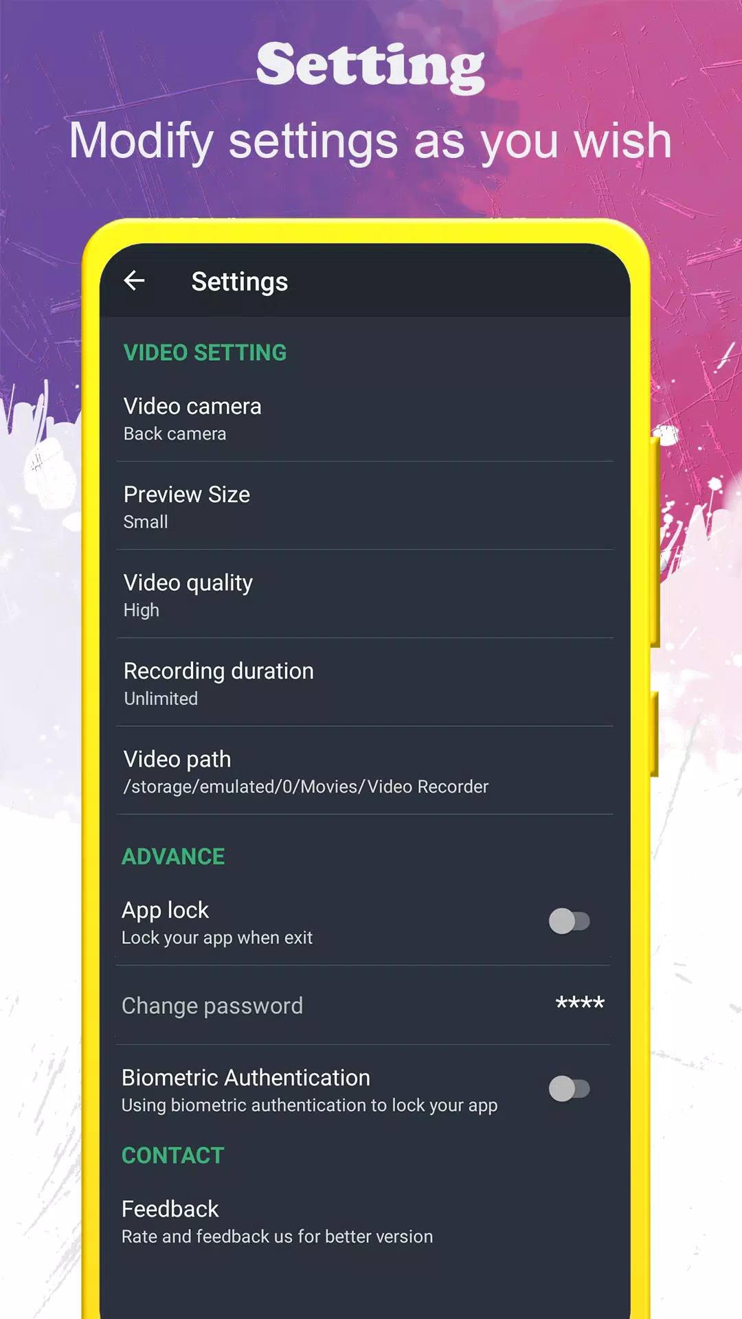 background video recorder ကိုဖန်သားပြင်3