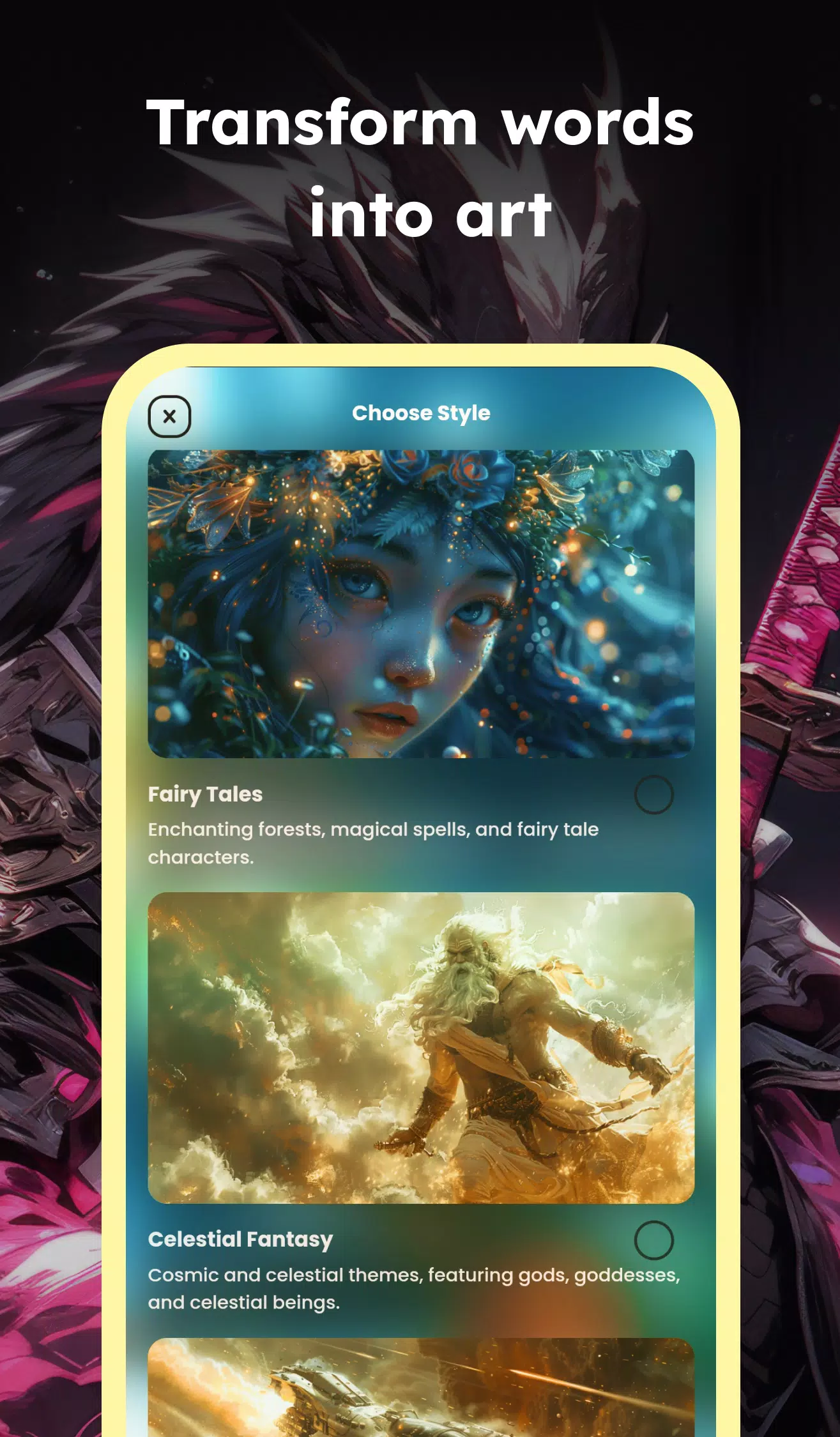 AI Fantasy Art Generatorスクリーンショット1