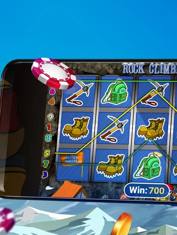 Rock Climber Free Casino Slot Machine Tangkapan skrin 0