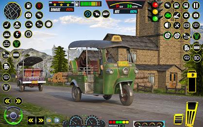 Rickshaw Game Rickshaw Driving ကိုဖန်သားပြင်1