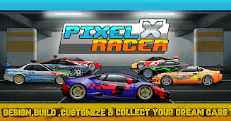 Pixel X Racer экрана 0