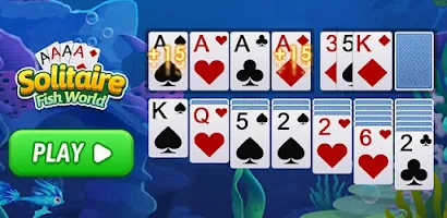 Solitaire Fish World-OceanTrip ekran görüntüsü 0