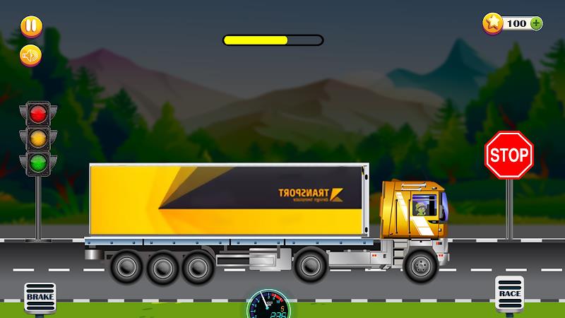 Cargo Truck Driving-Truck Game captura de pantalla 0