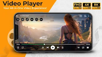 ZMPlayer: HD Video Player app captura de pantalla 0