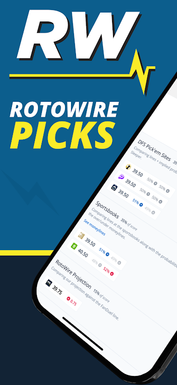 RotoWire Picks | Player Props屏幕截圖0