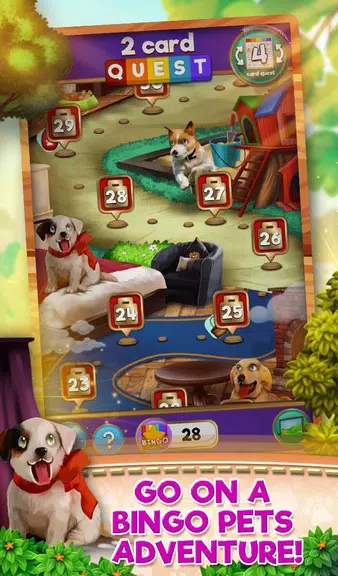 Bingo Pets Party: Dog Days屏幕截圖1