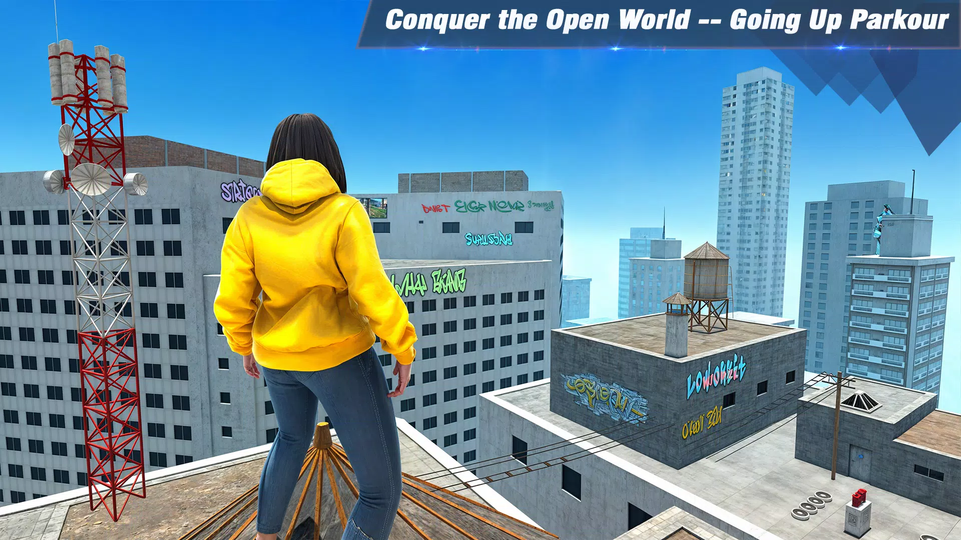 Going Up Parkour Only Rooftop Captura de tela 2