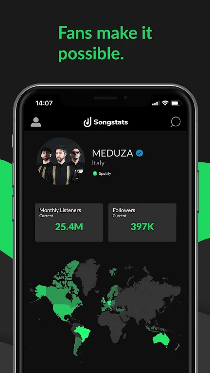 Songstats: Music Analytics ကိုဖန်သားပြင်0